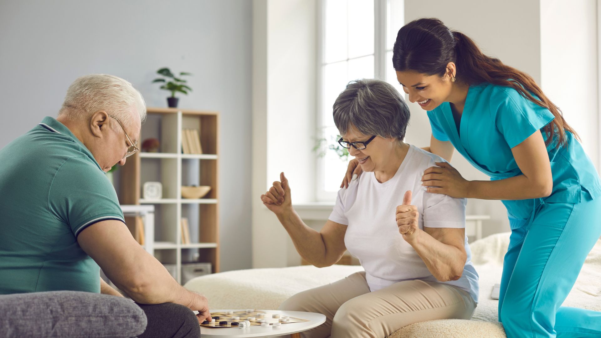 A caregiver helping with daily household routines